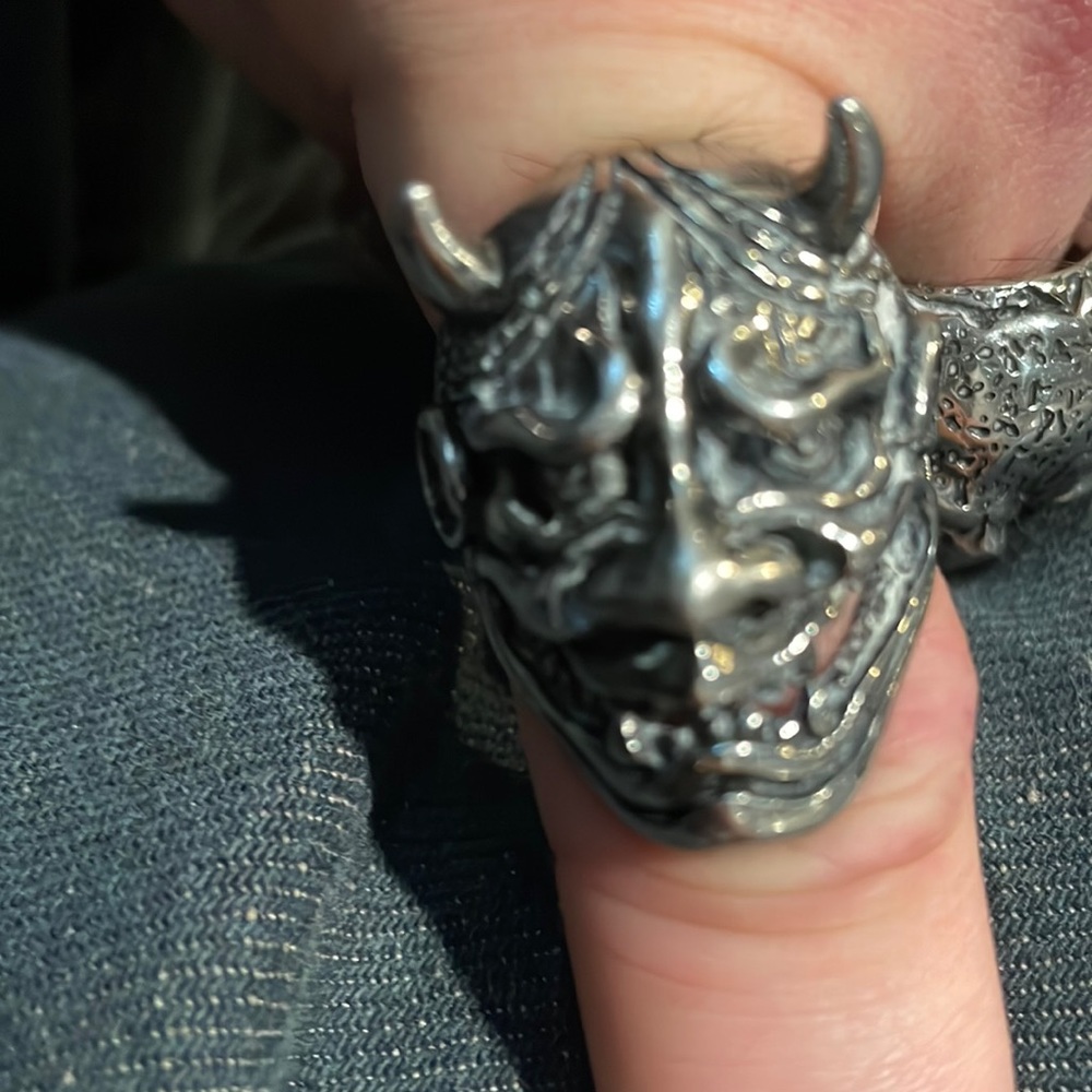 Japanese oni demon ring